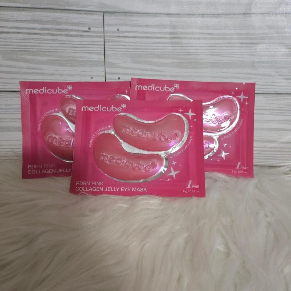 MediCube Collagen Jelly Eye Mask - Pink 3 pieces